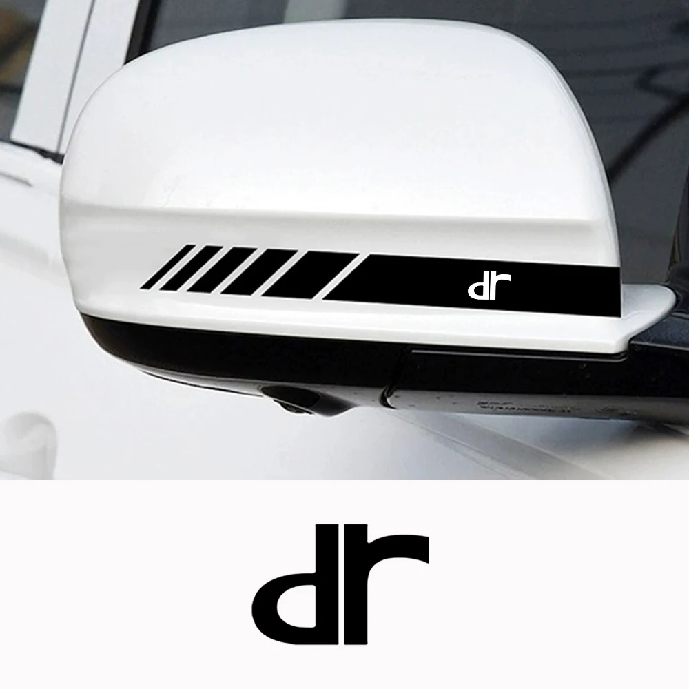 

2PCS Car Rearview Mirror Stickers Vinyl Film Decals For DR Motors DR4 DR5 DR6 DR CityCross CityVan 4 5 F35 CW20 SW21