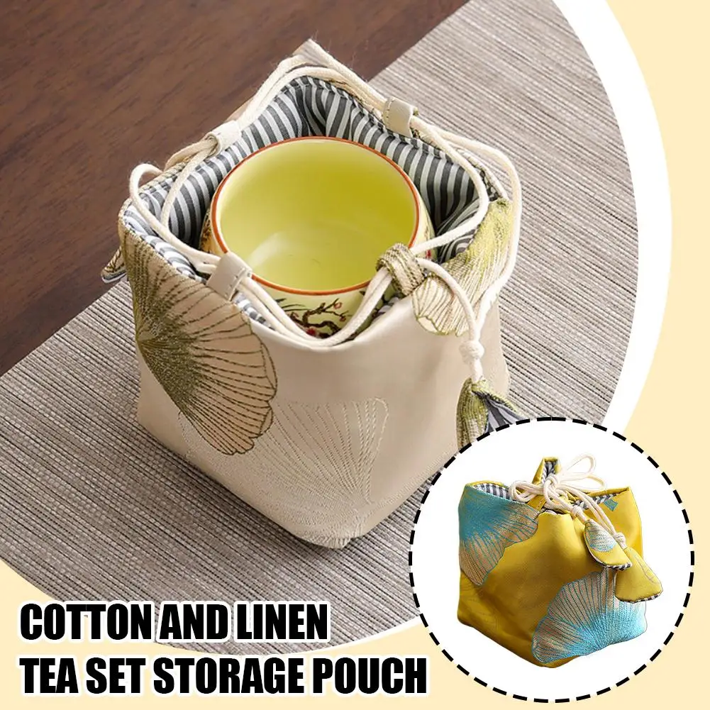 

Chinese Simple Teaware Storage Bag Traditional Kung Accessories Travelling Tea Teacup Fu Bags Portable Protection Jewelry F M8Z5