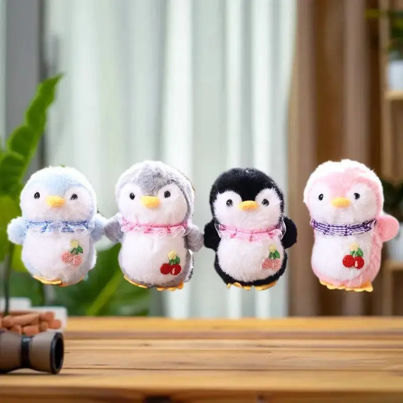 จี้ของเล่นเพนกวินน่ารักพวงกุญแจตุ๊กตากระเป๋าอุปกรณ์เสริมของขวัญ