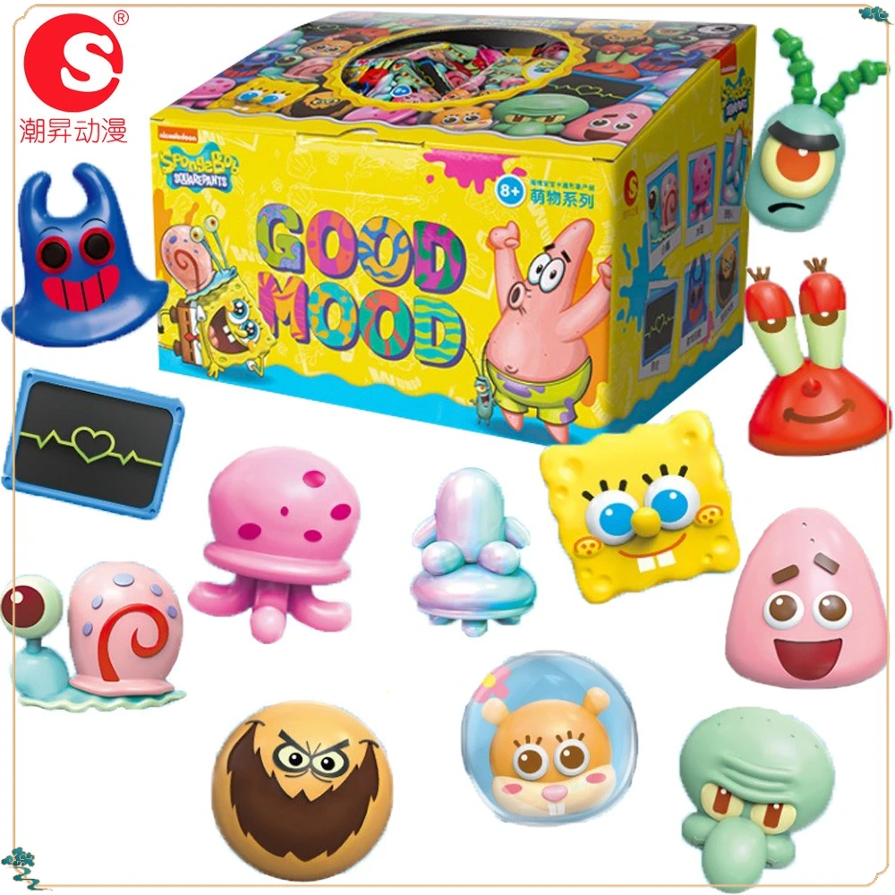 

New Official SpongeBob SquarePants Cute Item Series Mini Blind Box Creative Practical Anime Peripheral Rarity Model Kids Gifts
