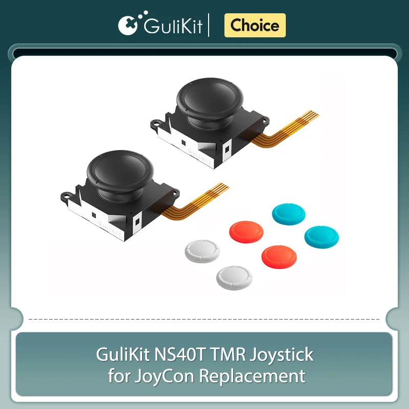 GuliKit NS40T TMR Joystick for JoyCon Replacement No Drifting Stick for Nintendo Swicth/OLED/Lite Game Accessories Repair
