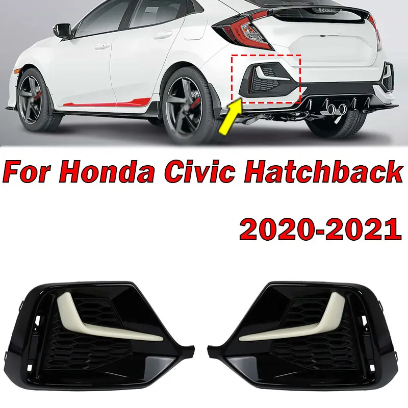 

Автомобильные аксессуары для Honda Civic, хэтчбек 10-го поколения 2020 2021, задний бампер автомобиля, внутренняя отделка, крышка рамы, предупреждающая Тормозная лампа, ободок крышки