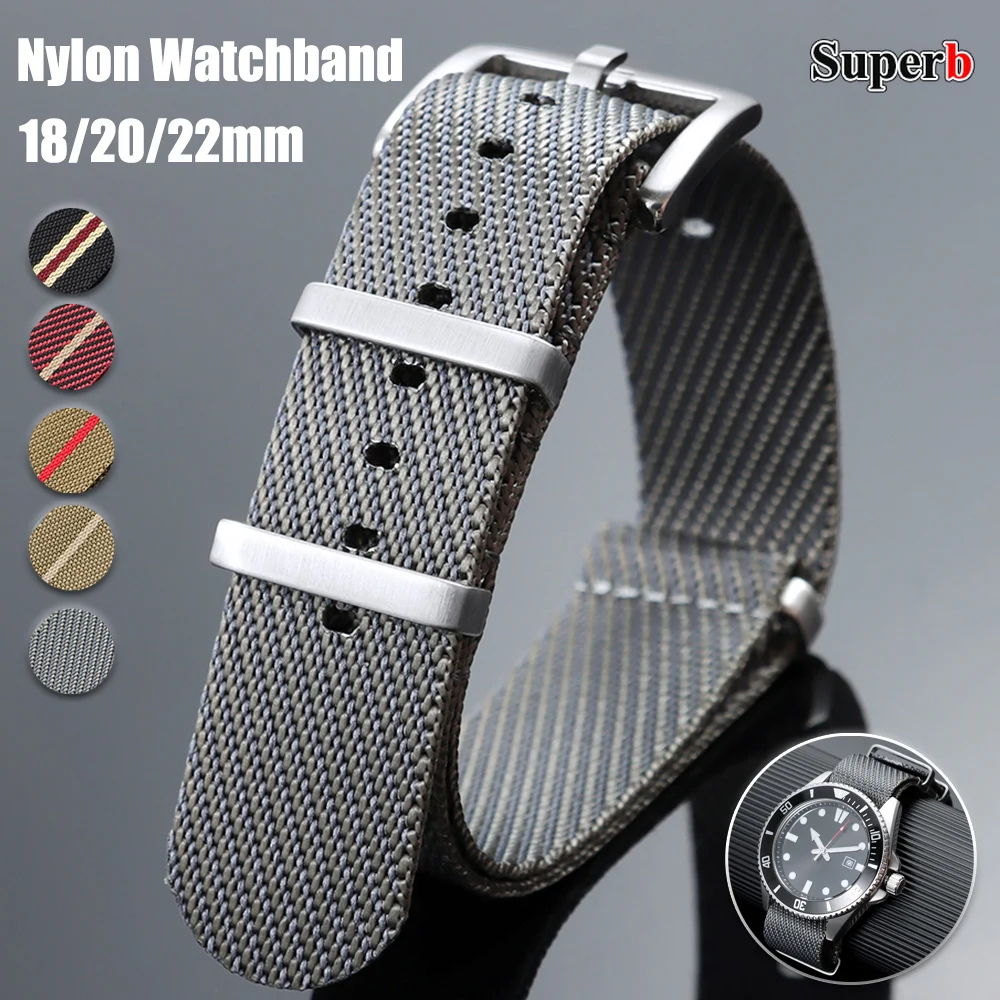

Премиальный нейлоновый ремешок для часов Tudor, армейский холщовый ремешок 18/20/22 мм, тканевый браслет для Seiko, Omega, мужской и женский браслет на запястье