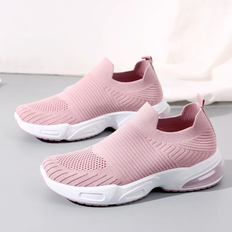 

Women's New Summer Mesh Shoes Breathable Sports Shoes Women Flat Bottomed Casual Walking Shoes For Women