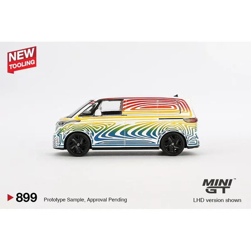 **Preprzedaż ** MINIGT 899 1:64 ID BUZZ Prototyp Rainbow Diecast Model Collection Toys