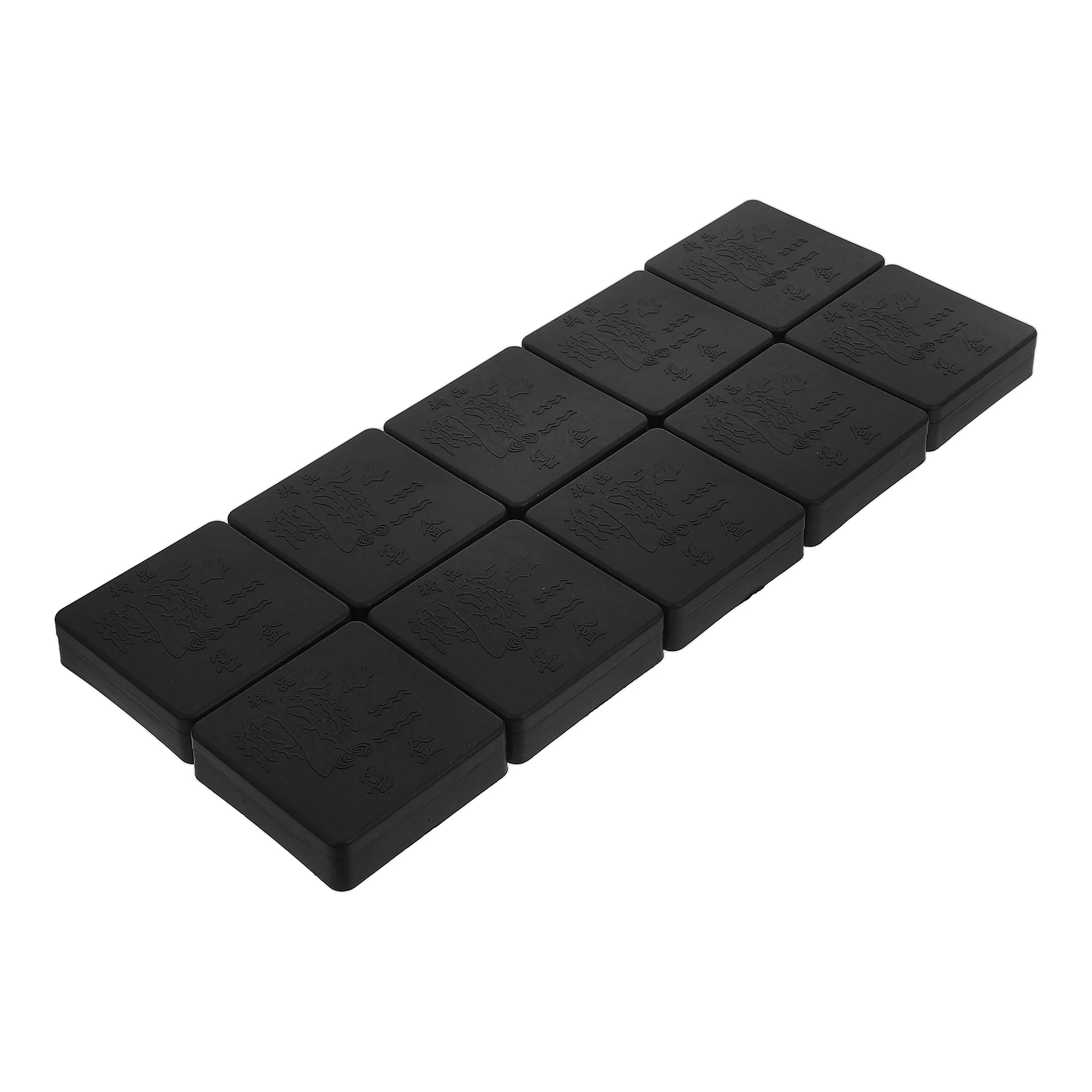 

10pcs Calligraphy Plastic Tray Lid Students Design Easy Clean Sumi Ink Chinese Tools Portable