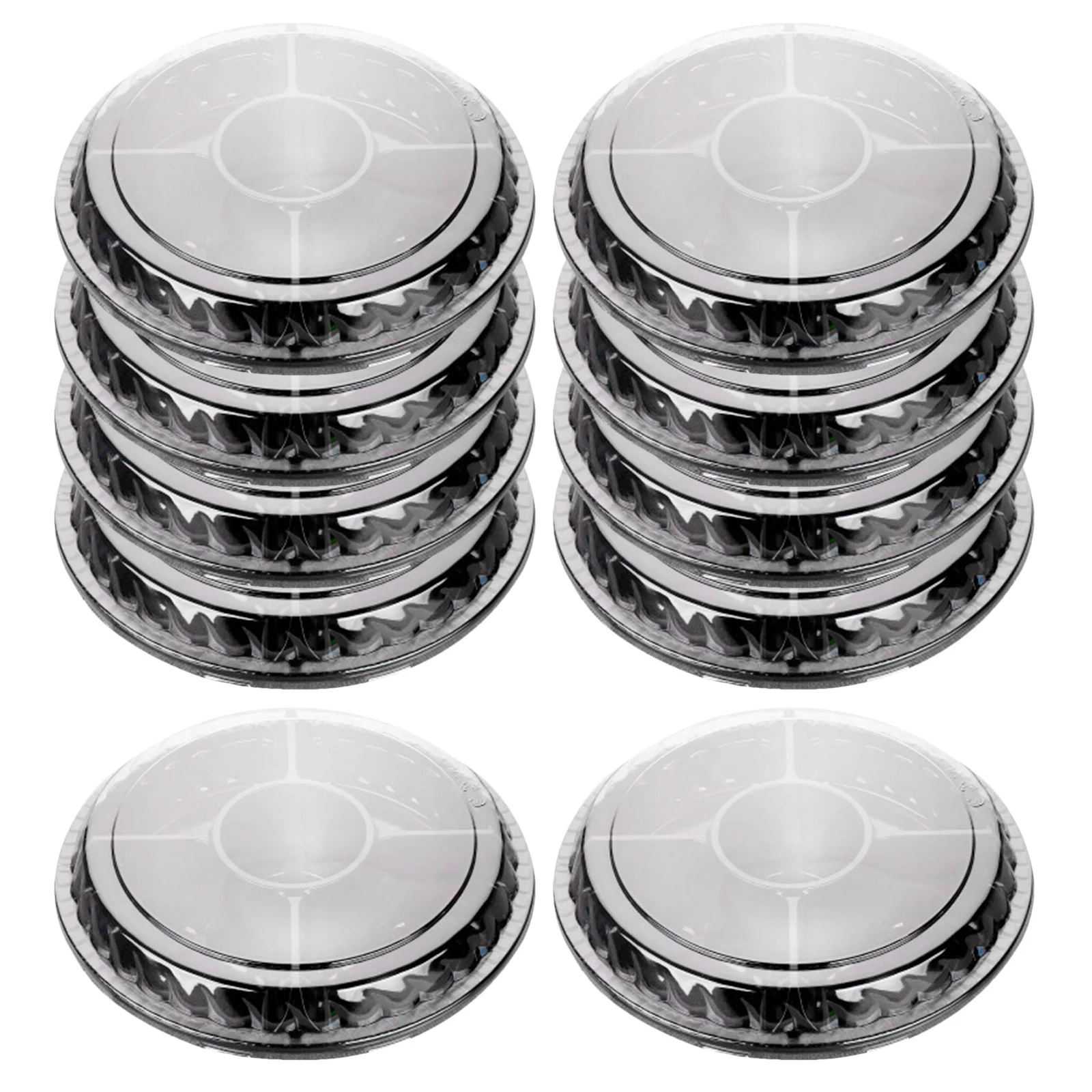 

10Pcs Water-Tight Fruit Box 5 Compartment Food Containers Durable Meal Prep Storage for Lunch Fruit Box Food Storage Containers