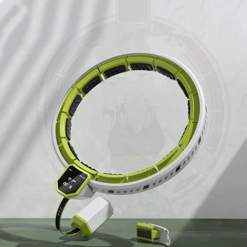 طوق هولا الصامت القابل للتعديل - طوق رياضي للتدليك قابل للفصل، معدات اللياقة البدنية لتنحيف البطن في صالة الألعاب الرياضية المنزلية وتخسيس الخصر #1