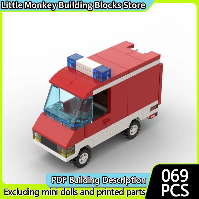 

Urban Rescue Vehicles Model MOC Building Bricks Fire Utility Vehicle Modular Technology Children Holiday Gifts Assemble Toy Suit