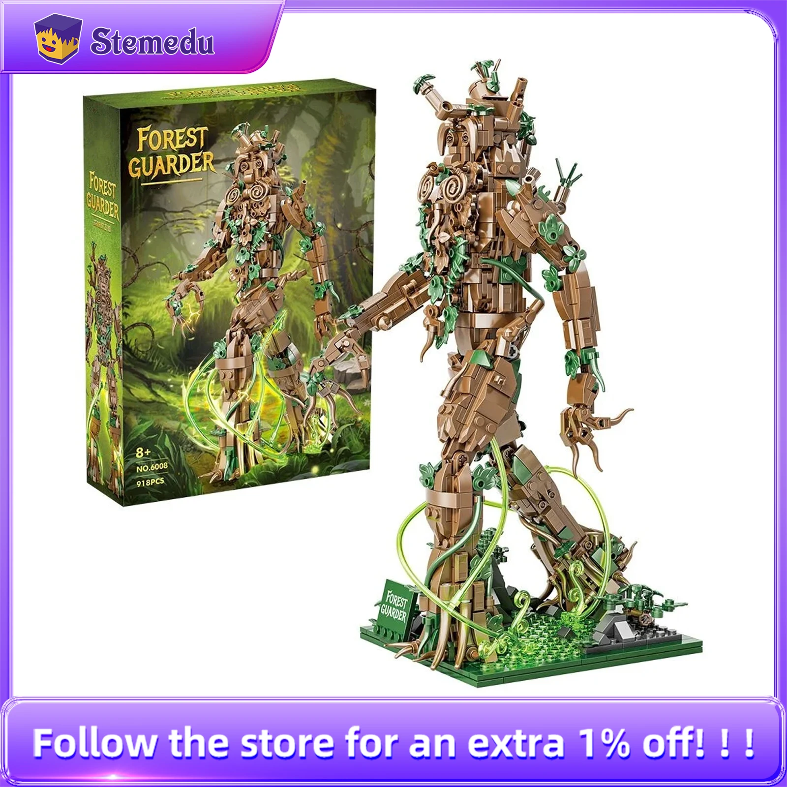 

DK6008 918 шт. свет лесное дерево человек дети развивающие строительные блоки сборка модель игрушки, совместимые с Legoeds со светодиодной подсветкой