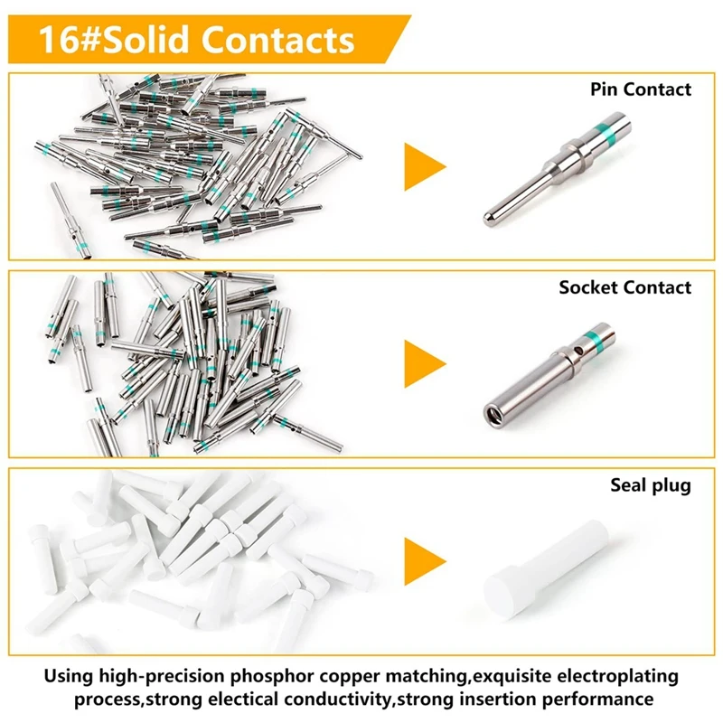 338Pcs Dt Deutsch Connector Kit - 2 3 4 6 8 12 Pin Connectors Car Electrical Connector