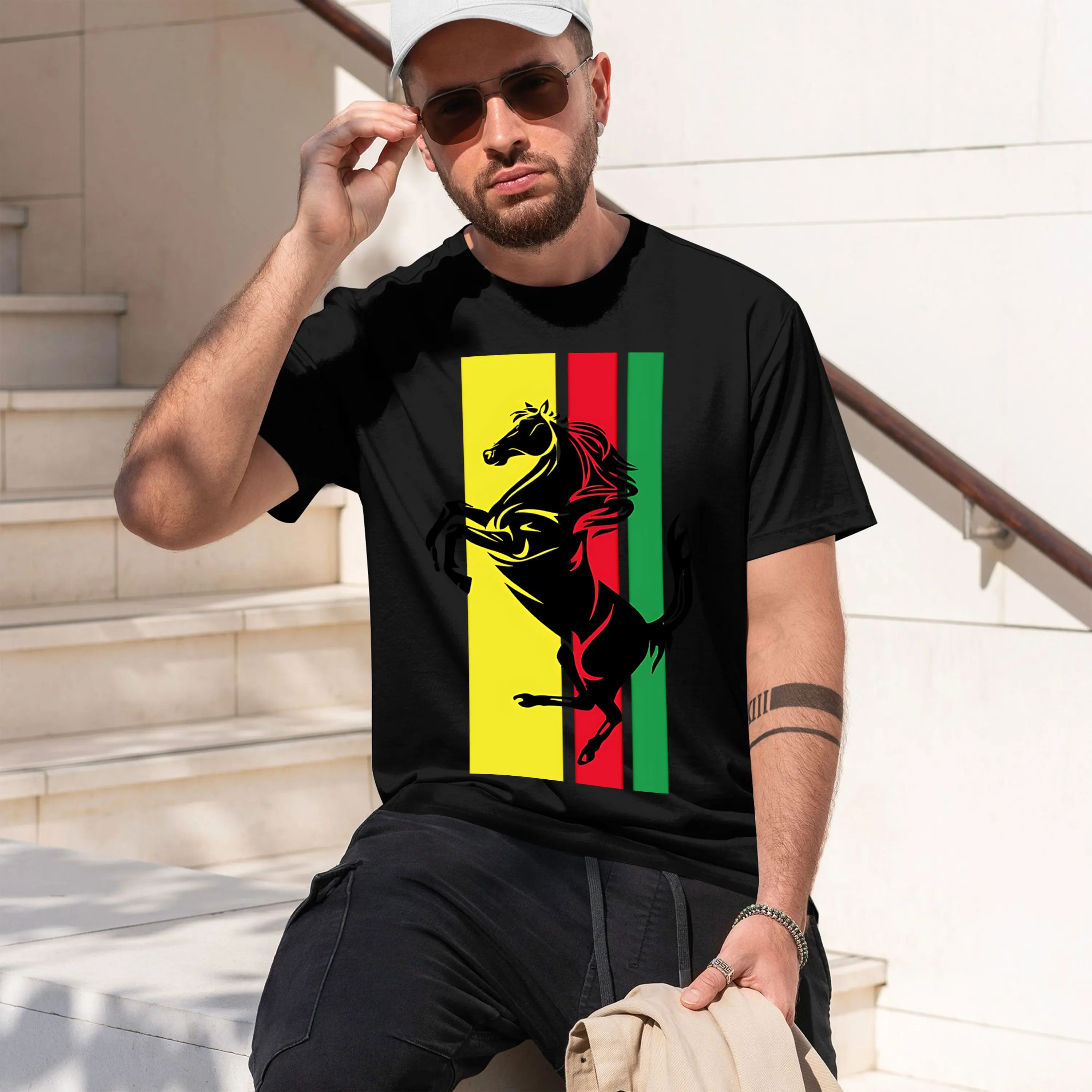 arles Leclerc 16 Retro Embroidered Monaco Flag Design Hip Hop Street Style 2026 New Model Men’s Short-sleeve crewneck T-Shirt Cl