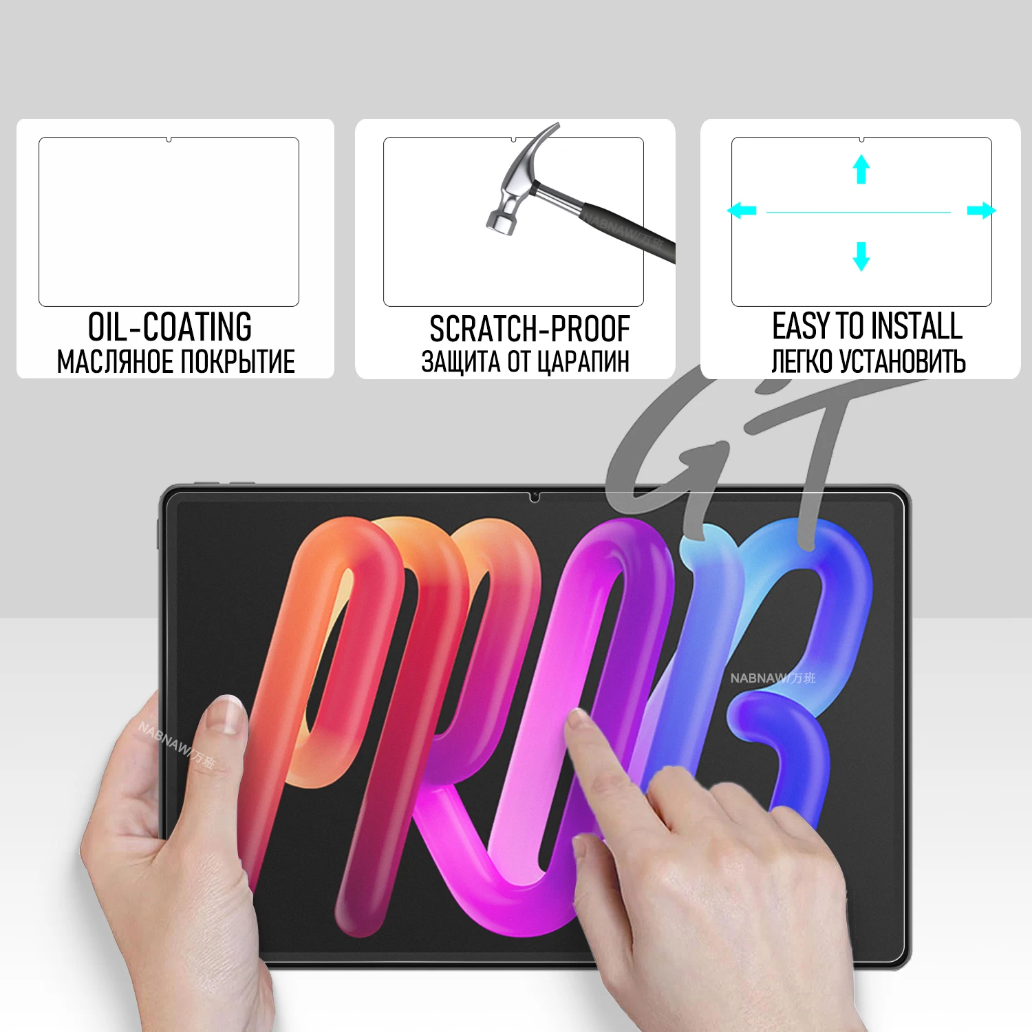 On Lenovo Xiaoxin Pad Pro GT 13 Tempered Glass Screen Protector For Xiaoxin Pad Pro 13 inch Clear Damage-Proof Film 2-Pack