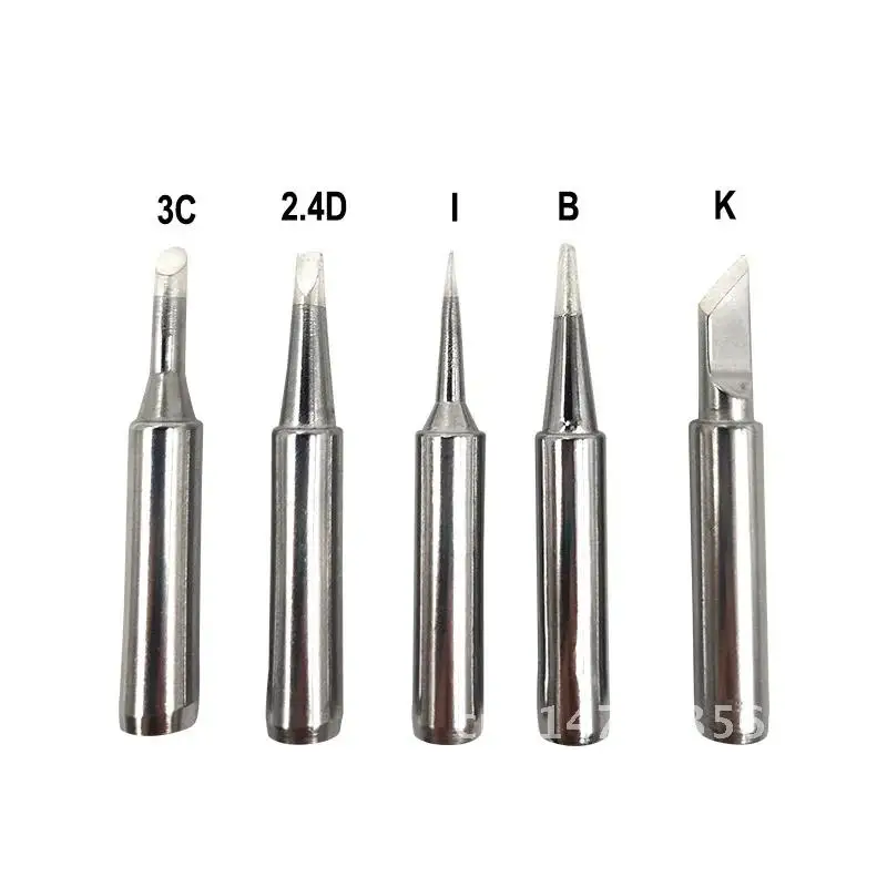 5 Electric Soldering Tip Iron pure copper 900M Lead-free Solder Tips Welding Head BGA Soldering Tools K+I+B+2.4D+3C Pcs