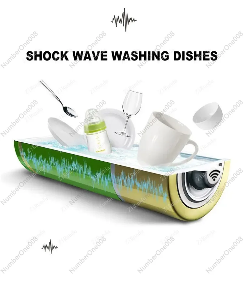 Mini Dishwasher Dishwasher Portable Wave Making Dish Vegetables and Fruits Washing Machine USB Connector