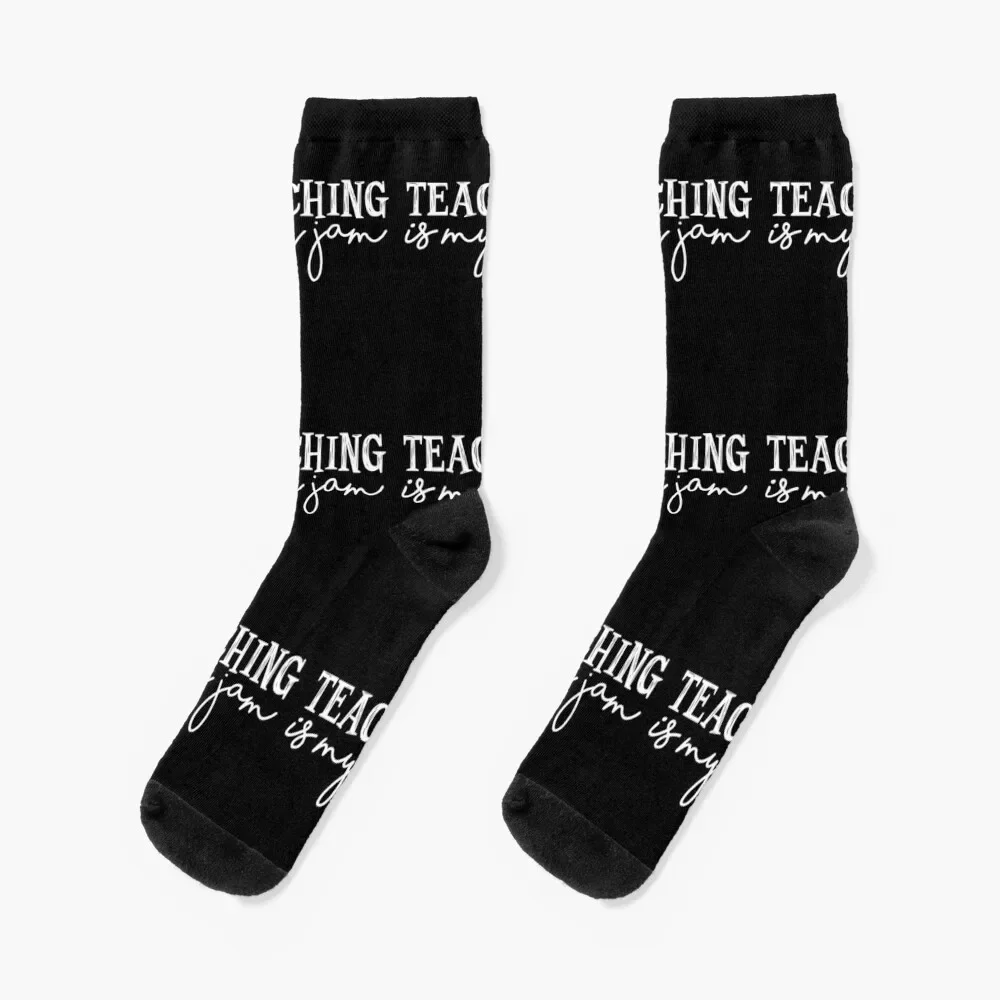 

Teaching Is My Jam Socks christmass gift kawaii Socks Girl Men's