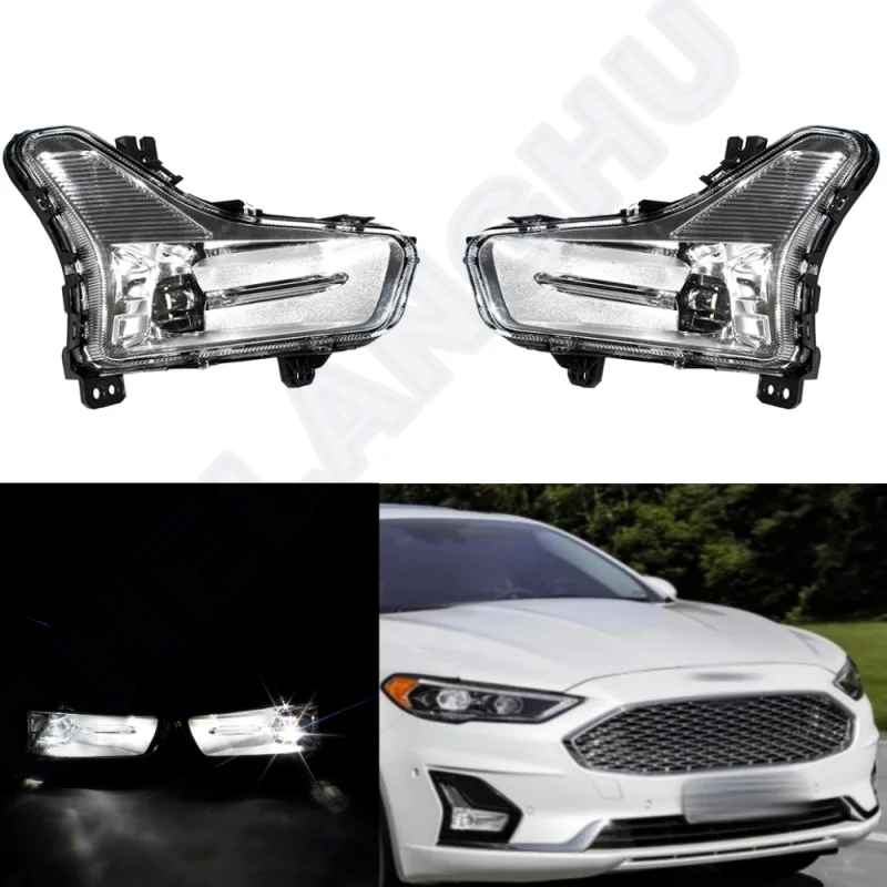 

Pair Left And Right Front Bumper LED Fog Lamp Light KS73-15A255DB KS73-15A254DB For Ford Fusion 2019 2020 2021 2022