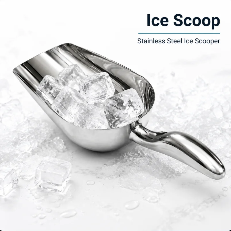 Multi-function Premium Ice Scoop Aluminum Alloy Ergonomic Handle Food Scoop Grain Shovel Bar Tool Goods Shovel Bar Ice Scoop