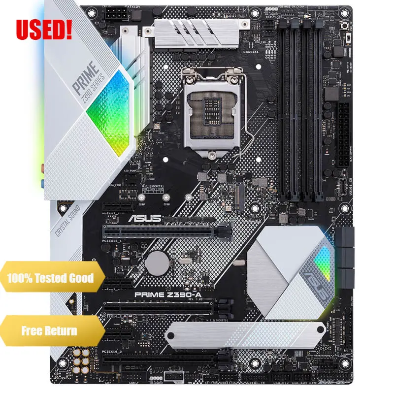 

ASUS PRIME Z390-A LGA 1151 ATX 64GB DDR4 ATX Desktop Gaming Motherboard