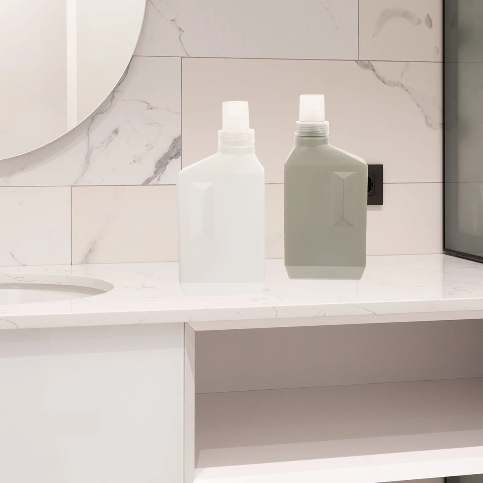 

2 Pcs Refillable Sub Bottles Liquid Soap Container Travel Shampoo Large Capacity