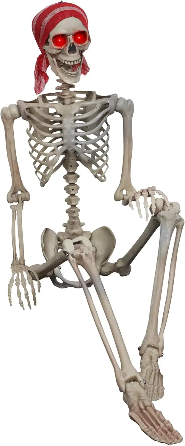 Upgrade Human Bones Full Body Realistic with Posable Joints, Pose Skeleton Prop for Halloween Decoration