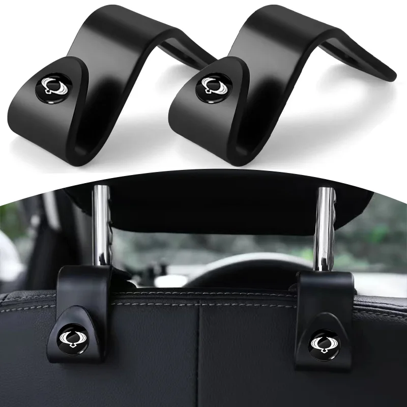 2 Pcs Portable Car Seat Backrest Hooks Car Seat Headrest Hook For SsangYong Kyron Rexton G4 2 Tivolan Actyon Korando Musso Goods