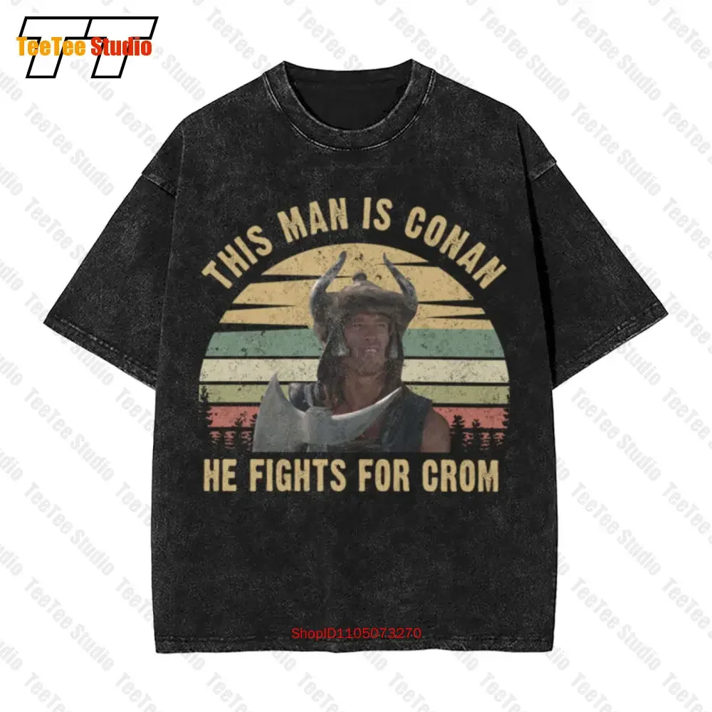 Conan The Barbarian Movie Action Adventure Vintage Oversized T-Shirt 8GR7