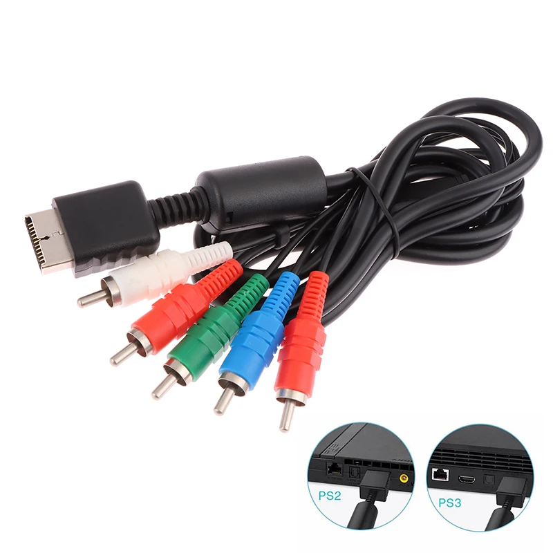 

1.8M Multi Component AV cable Audio Video HD TV Cable For PS2 for PS3 Controller