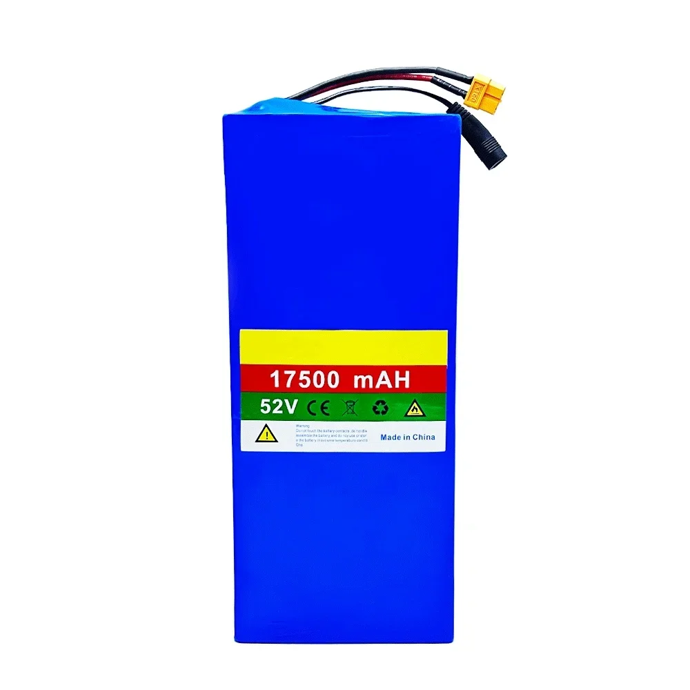 Batteria al litio ricaricabile 52V 14S5P 17500mah 18650 con BMSS integrato monopattino monociclo bicicletta elettrica adatto