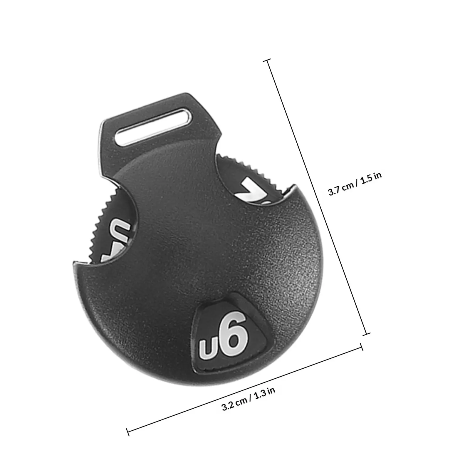 6Pcs Golf Club Headcover Number Tags Plastic Big Number Head Covers Rotating Circular Design for Easy Id Labeling and Club