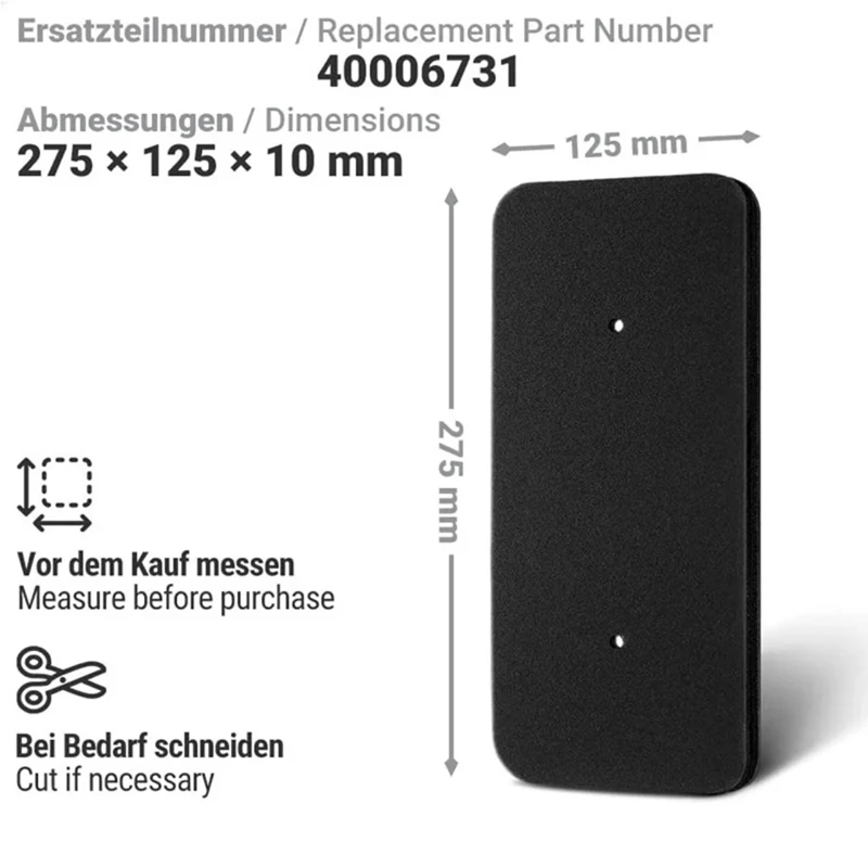 후버 캔디 40006731 열교환기 필터, 거품 필터, 텀블 드라이어용 린트 필터 매트, 5 개