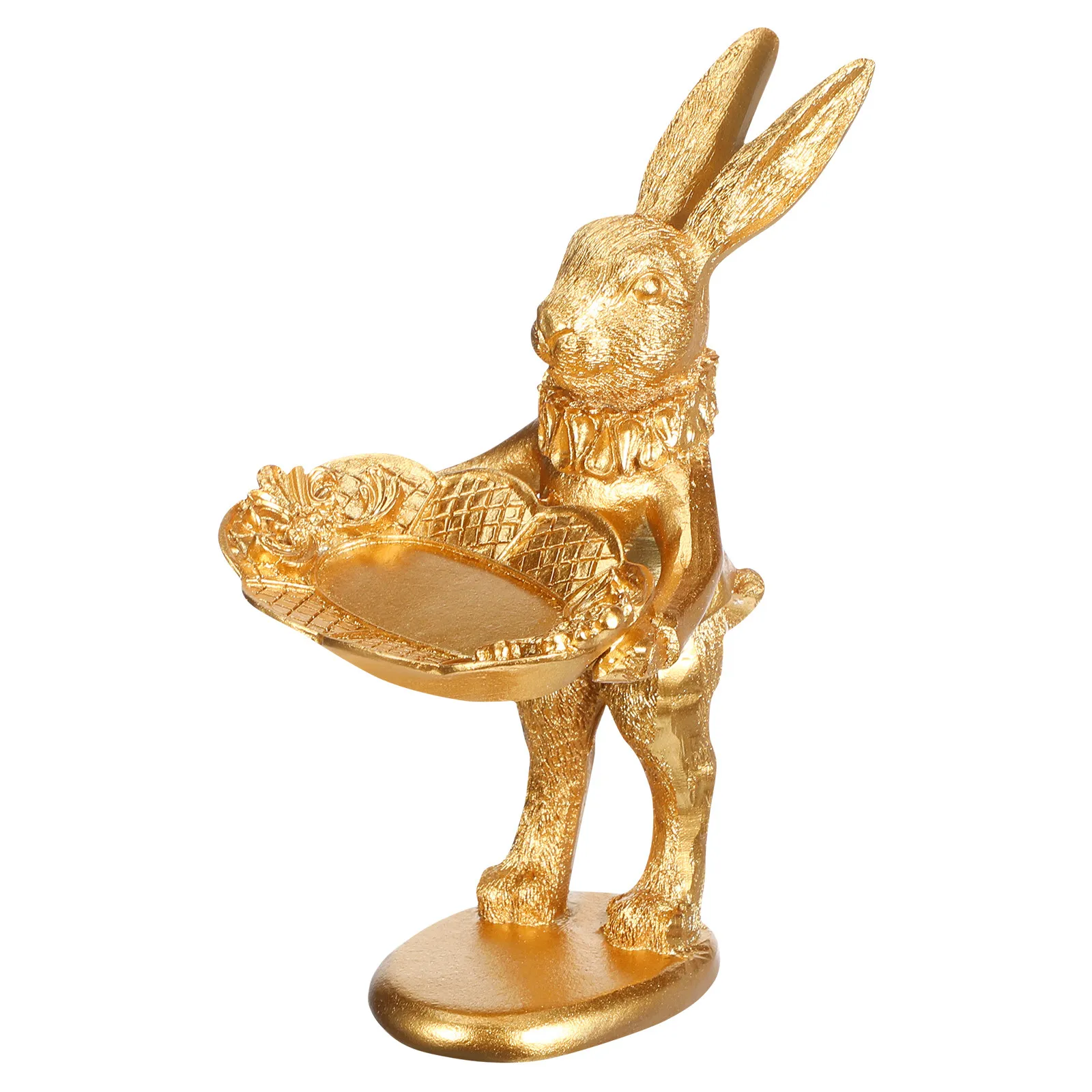 1Pcs Retro Bunny Adornment Jewelry Holder Desktop Ornament Photo Taking Prop Vintage Decorative Bunny Stand Photo Taking Prop