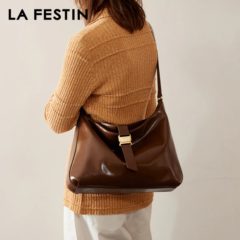 

LA FESTIN Original New 2023 Tote Bag for Women Large Crossbody Shoulder Bag y2k Bag Ladies Leather Bag Women's bag Messenger Bag