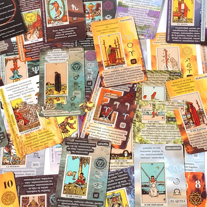 New Tarot Card English Board Game Card Tarot Cards Card Spanish Learning Tarot