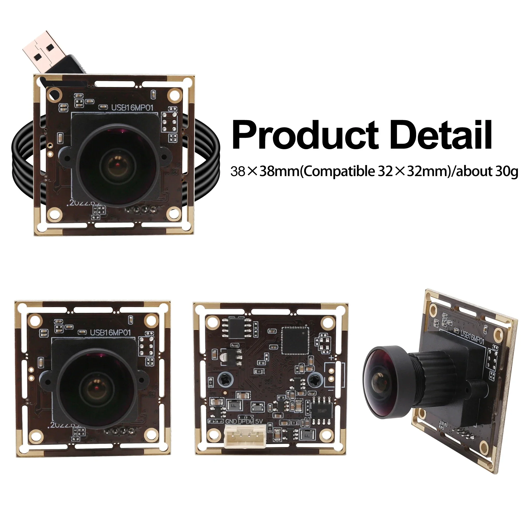 Elp 16mp fisheye webcam grande angular módulo de câmera usb ultra hd 3496p placa de câmera de segurança usb para linux windows android mac os