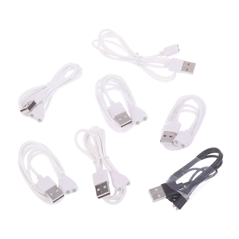 Magnetic Charging Cable 2pin Center Spacing 5mm 6/7/8/9/10mm Suctio USB Power Charger For Sexy Beauty Instrument Smart Device