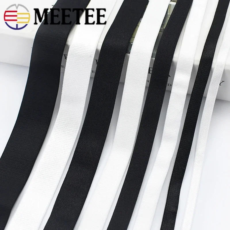 10/20M 6-25mm Nylon Elastic Bands Spandex Underwear Belt Blindfold Bra Strap Stretch Tape Clothes Rubber Band Sewing Accessories