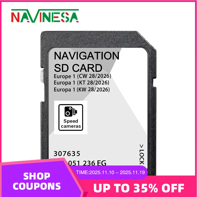 

Новая навигационная карта 32 Гб MIB2 GPS SD A1 2024-2025 для Skoda Sat 5L0051236DN навигационная GPS-карта