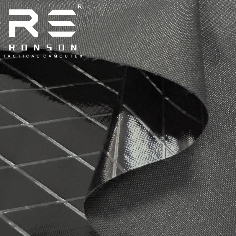 XPAC высокопрочный композитный полиэстер 600D черный водонепроницаемый функциональный мешок ткани ткань износостойкость устойчивость к разрыву