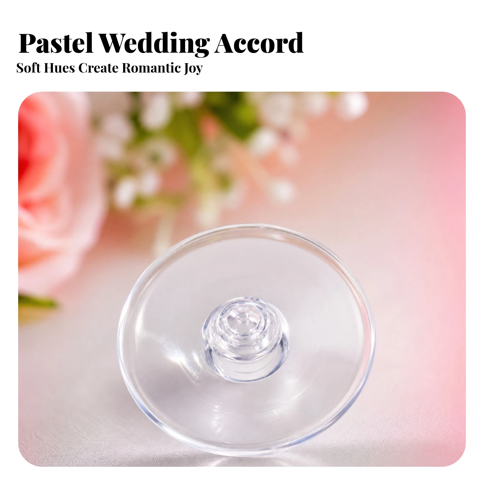 

150 Pieces Transparent Mounting Cup Plastic Clear Suction Cup
