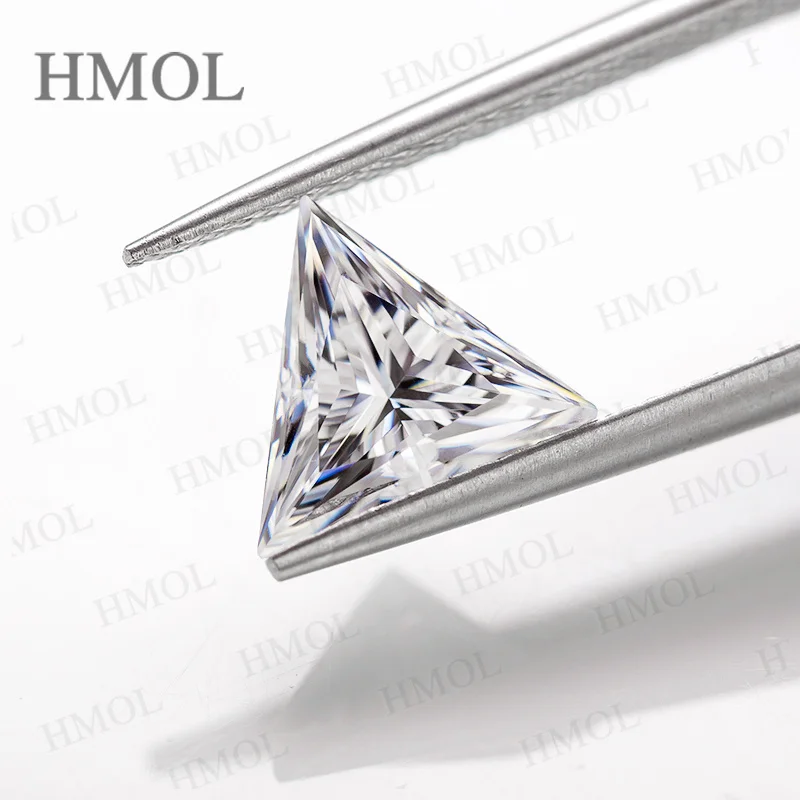 

0.1-3CT Triangle Cut Moissanite DVVS1 Clarity Handmade Jewellery Making Material Universal Jewelry Fittings With GRA Certificate