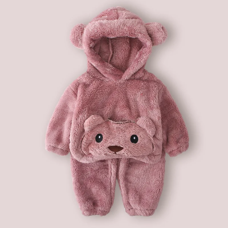 

New Winter Baby Boys Clothes Suit Children Thick Warm Hooded T-Shirt Pants 2Pcs/Sets Infant Girls Clothing Set Kids Tracksuits