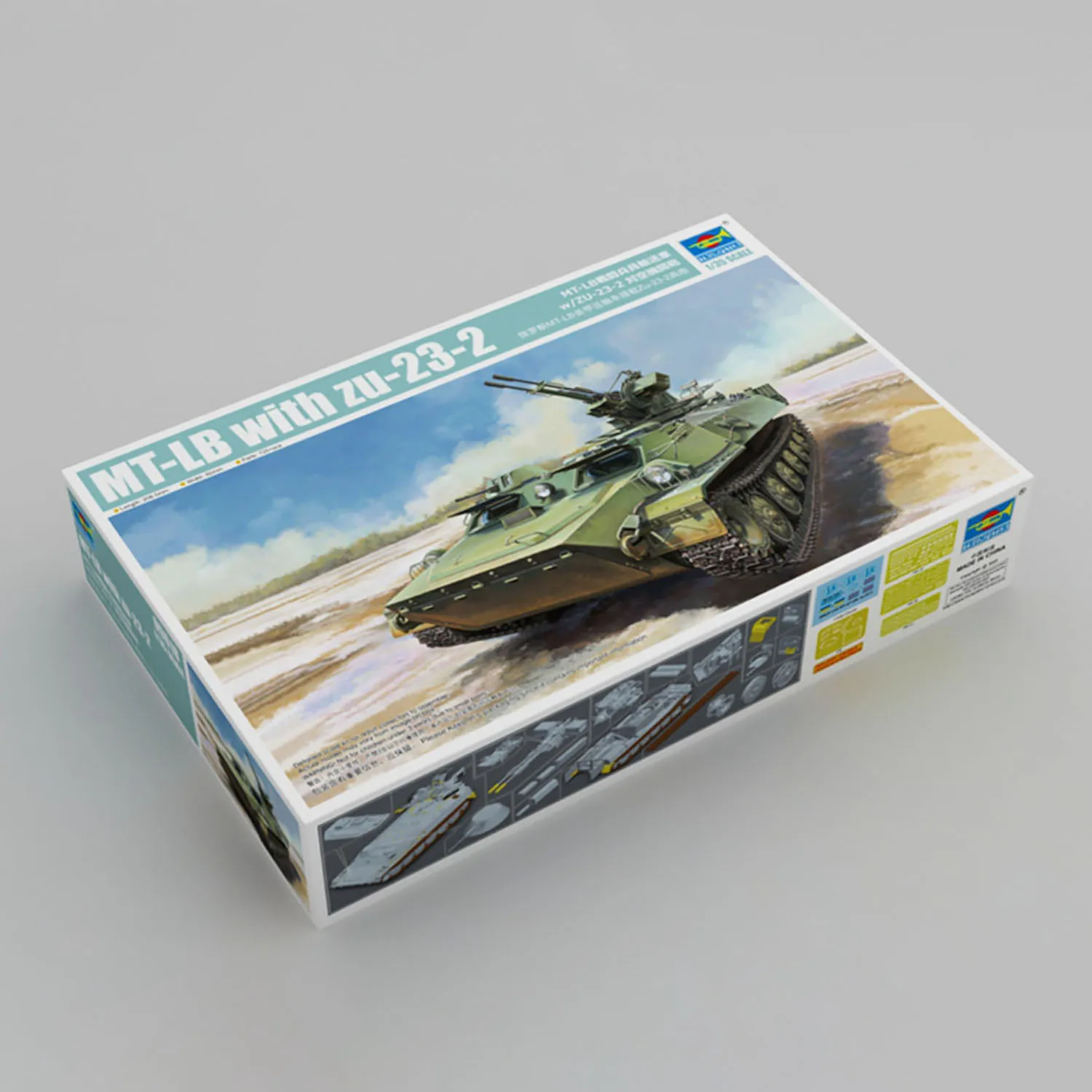 1/35 Scale Trumpeter MT-LB with zu-23-2 Armoured Tracked Transport Vehicles DIY Building Model Kits Static Display Toys Hobbies