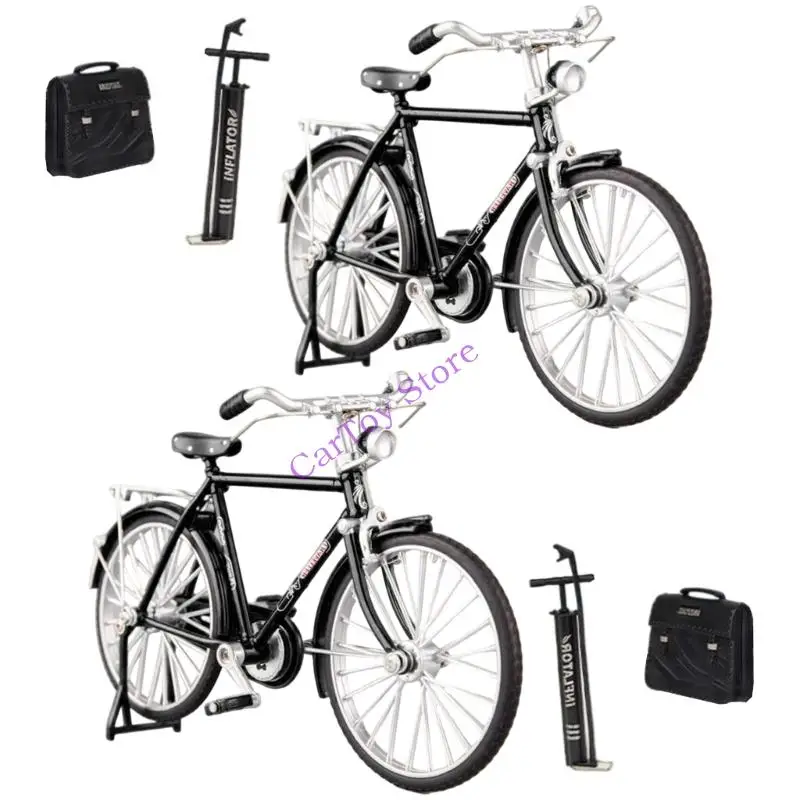 Figurka ze stopu roweru pocztowego o skomplikowanym designie, idealna do ekspozycji edukacyjnych lub prezentów