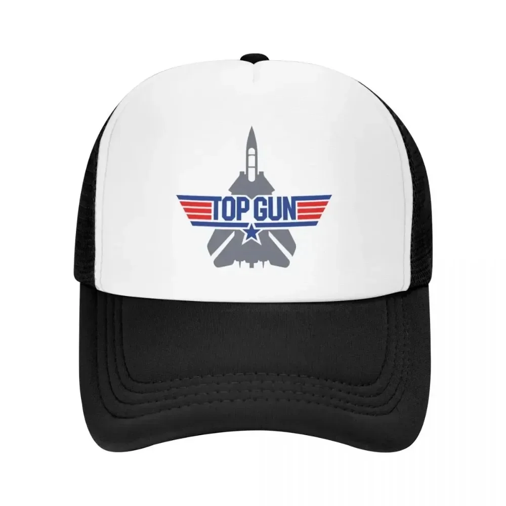 Personalizado Punk Unisex Fighter Jets Top Gun Trucker Hat Adulto Maverick Película Gorra de béisbol ajustable Hombres Mujeres Deportes Papá Sombrero