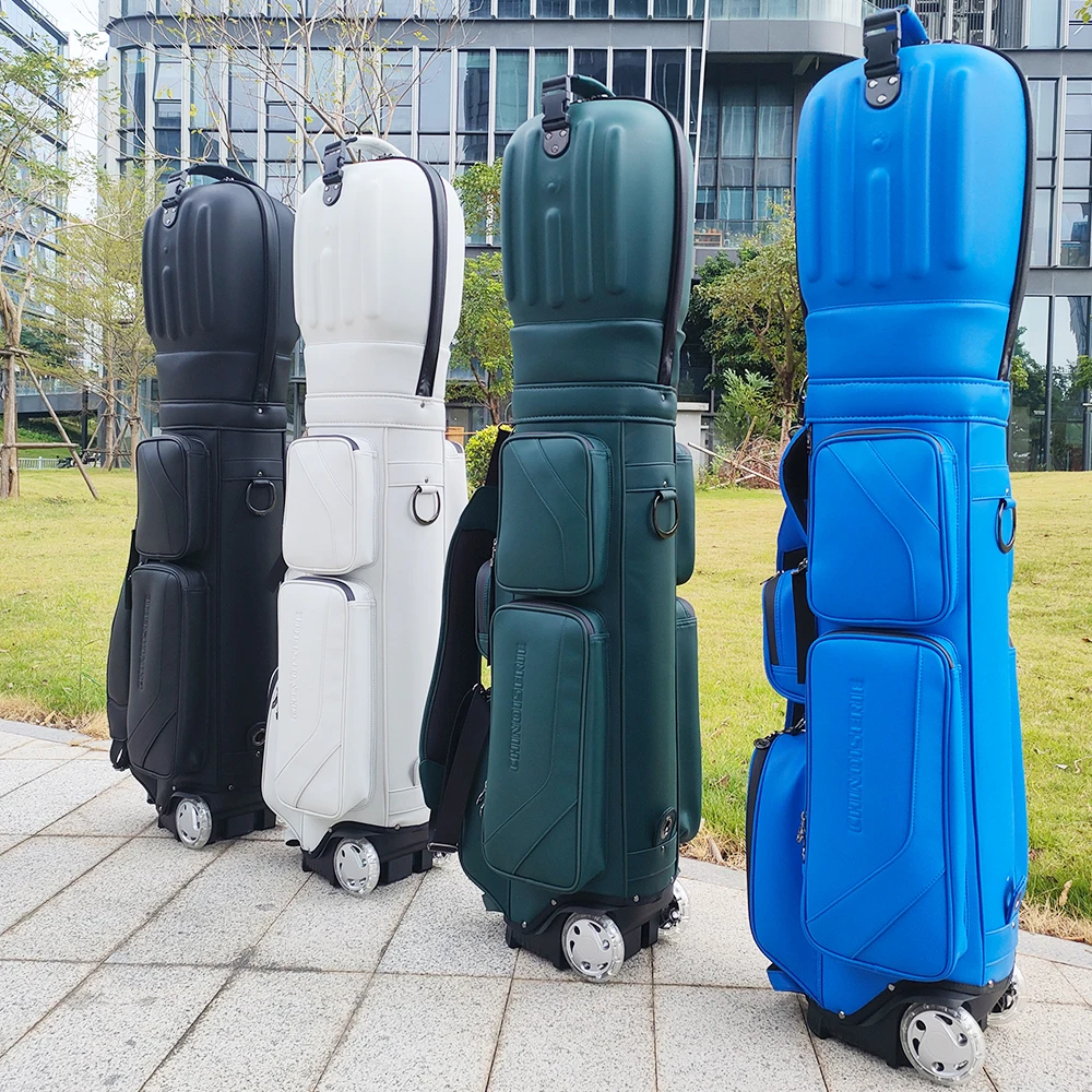 

ASL Golf OEM водонепроницаемая дорожная сумка с логотипом для персонала, силиконовая искусственная кожа, дорожная сумка для гольфа с колесами