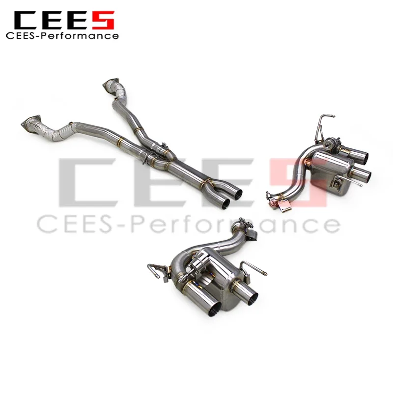 cees Axle Exhaust Downpipe X Pipes for Ferrari FF 6.3L V12 2011-2012 Stainless Steel Exhaust Insulated Downpipe System Assembly