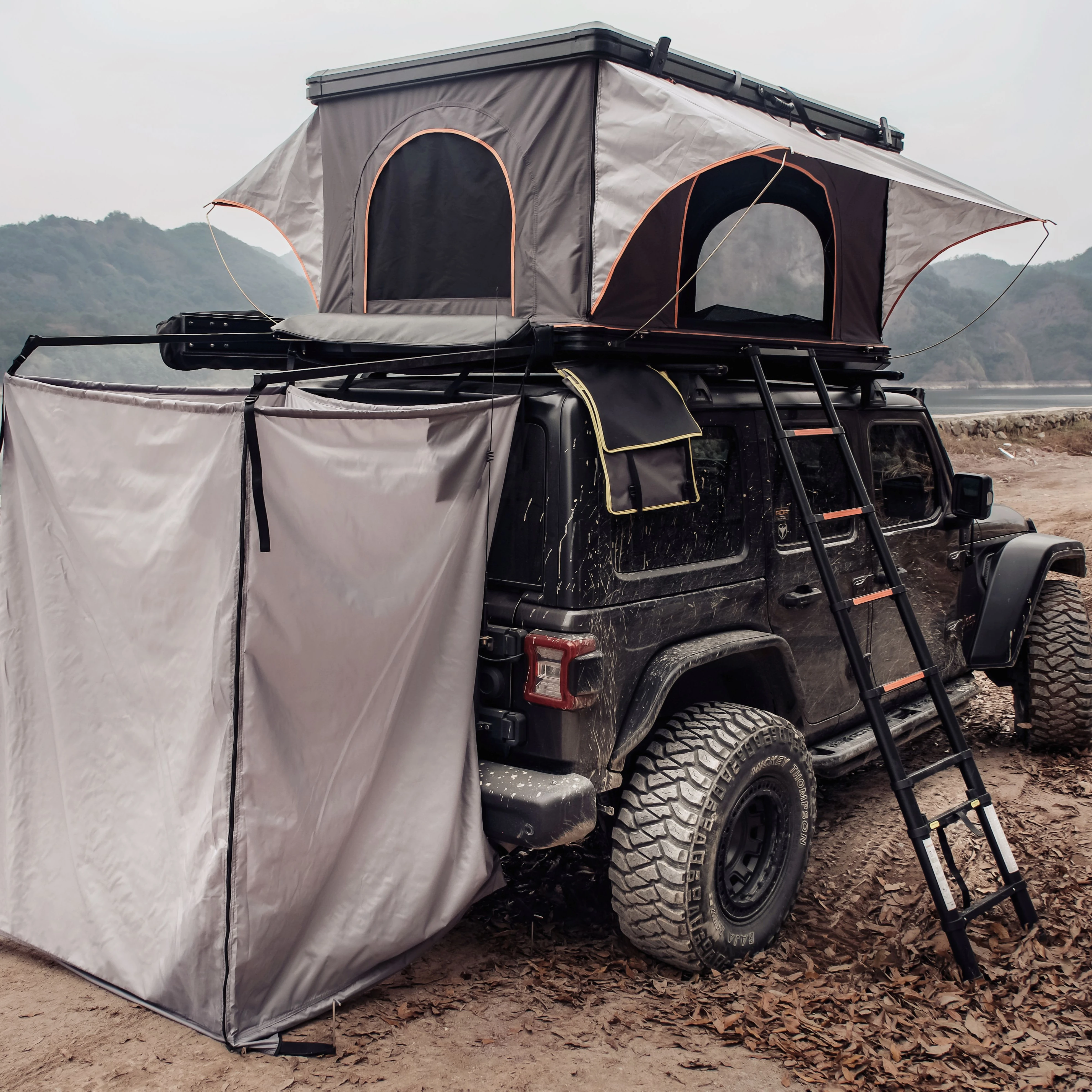 

Новейший дизайн, высококачественная палатка на крыше автомобиля, 4-сезонная палатка на крыше, твердая алюминиевая палатка на крыше 4WD, 3 человека