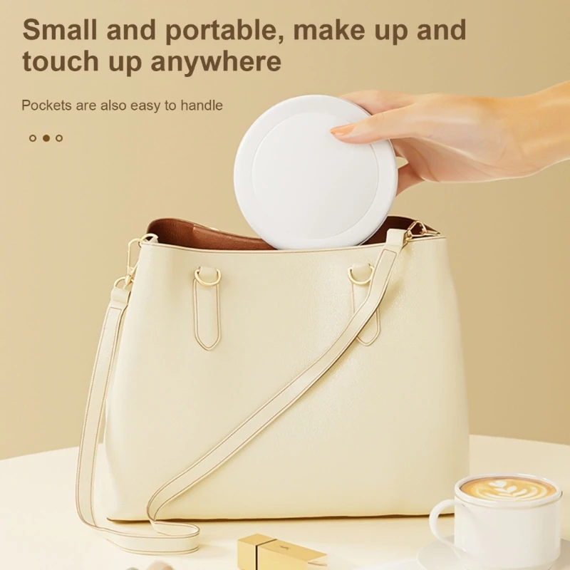 Kosmetikspiegel, Reisespiegel, LED-Kompaktspiegel, Handspiegel