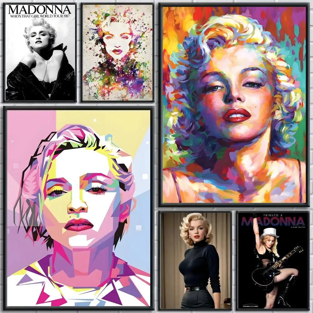 Queen Of Singer Music-Madonna-A-Famous Poster Painting Prints Wall Art Picture Film Room Home Bar Cafe Decor Home  Mural